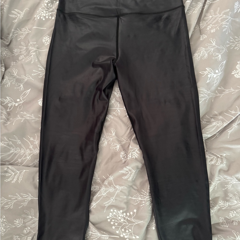 ZYIA Black Shiny Leggings Full Length